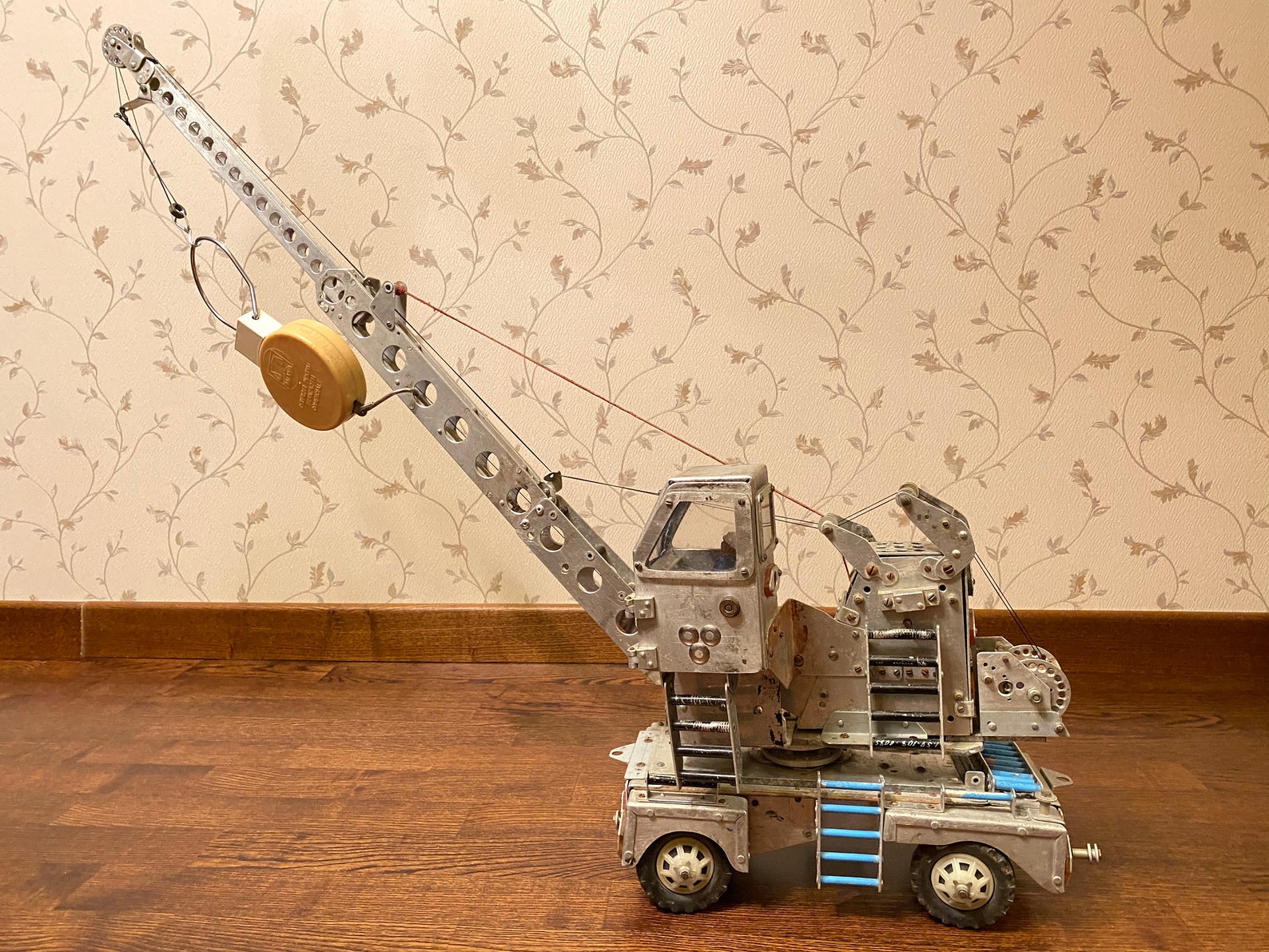 Vintage Hoisting Crane Model Harbour Crane USSR Handmade Etsy