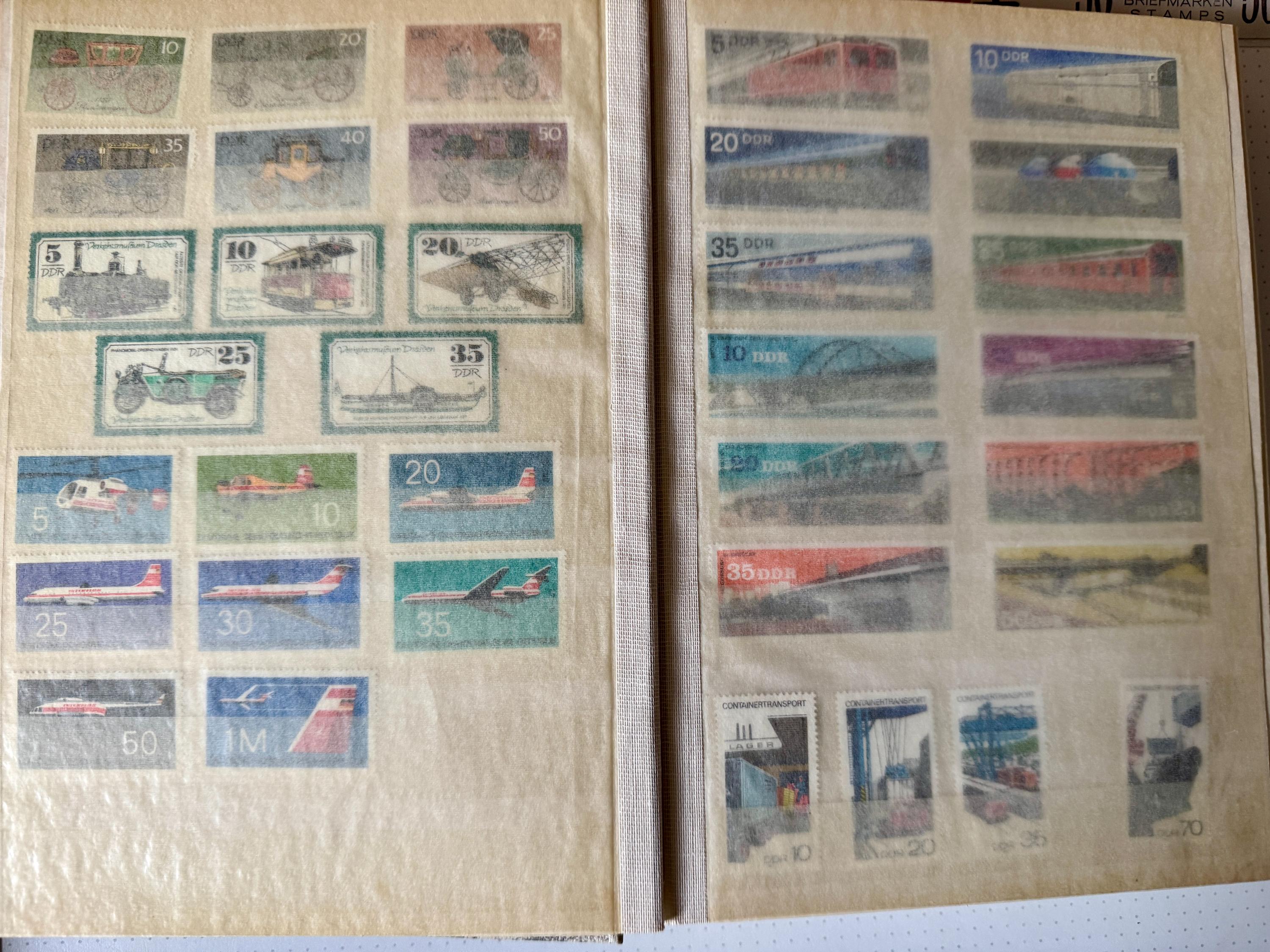 1970～1990年代の東ドイツ、未使用切手ヴィンテージアルバム - Etsy 日本