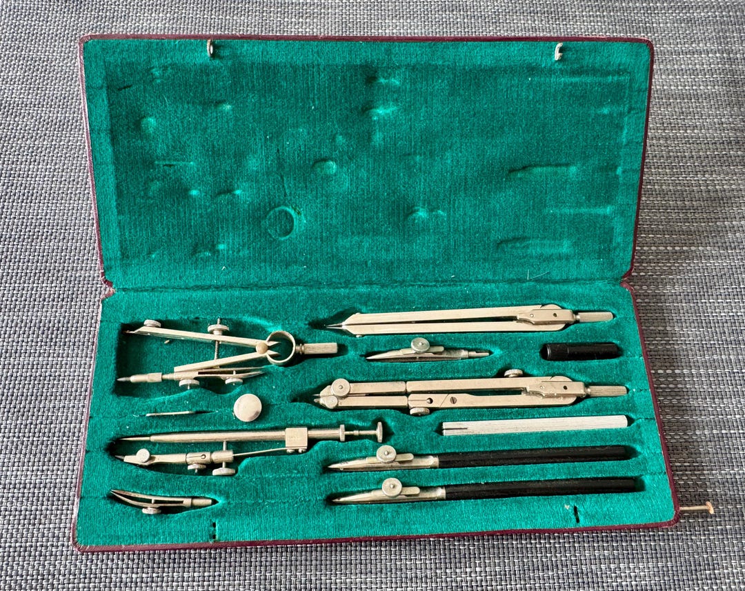 vintage-telescopic-drafting-set-ecobra-kandidat-german-made-compass-set