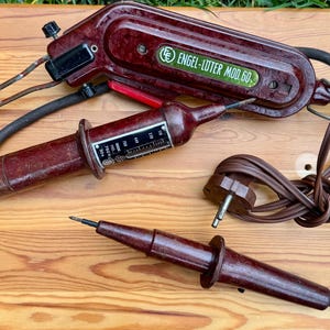 Vintage Engel-Löter Mod 60 Soldering Iron DUSPOL Voltage Tester Electrical Tool