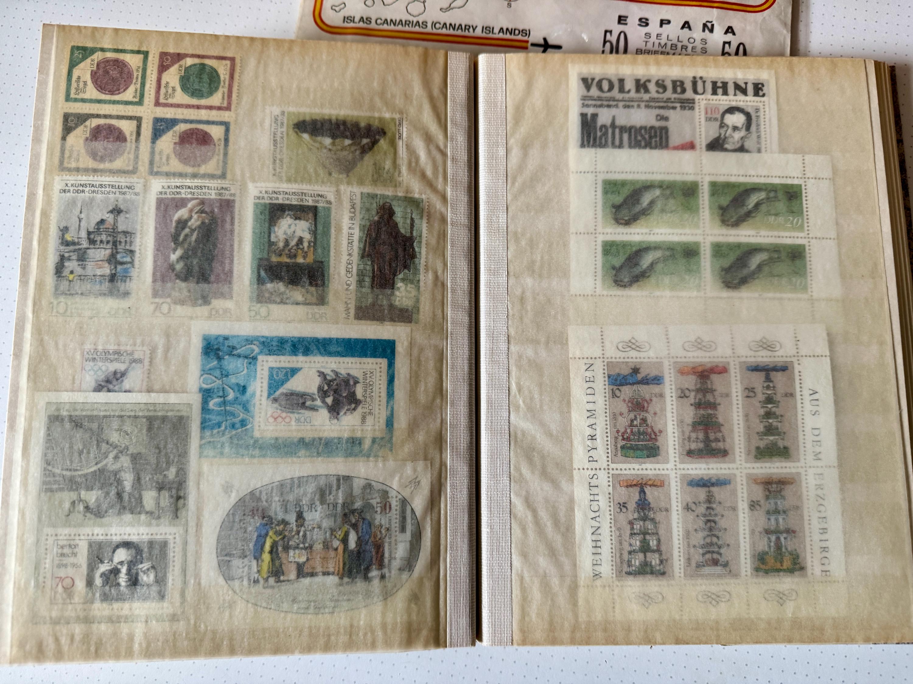 1970～1990年代の東ドイツ、未使用切手ヴィンテージアルバム - Etsy 日本