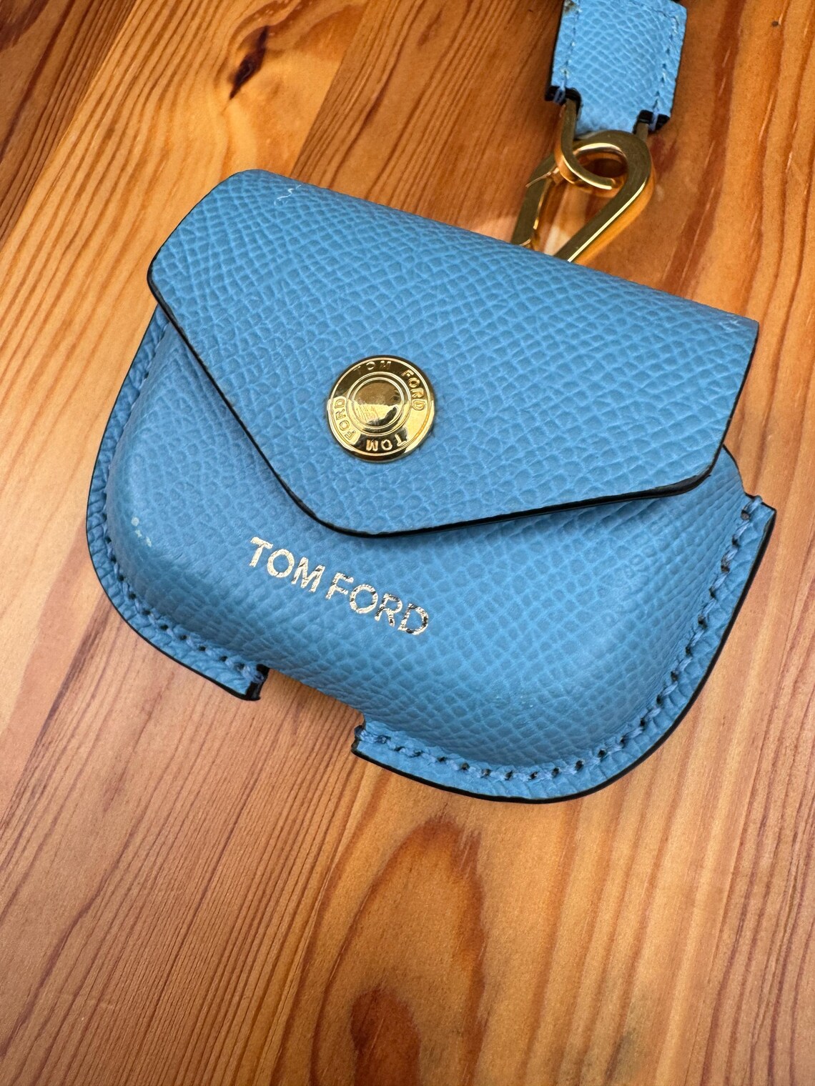 Tom Ford Small Grain Leather Apple AirPod+AirPod Pro Case Limited Edition, foto 1 di 5