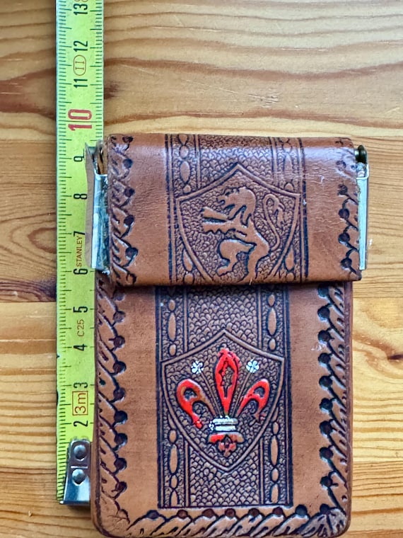 アンティーク シガレットボックス 革 レザー 希少品