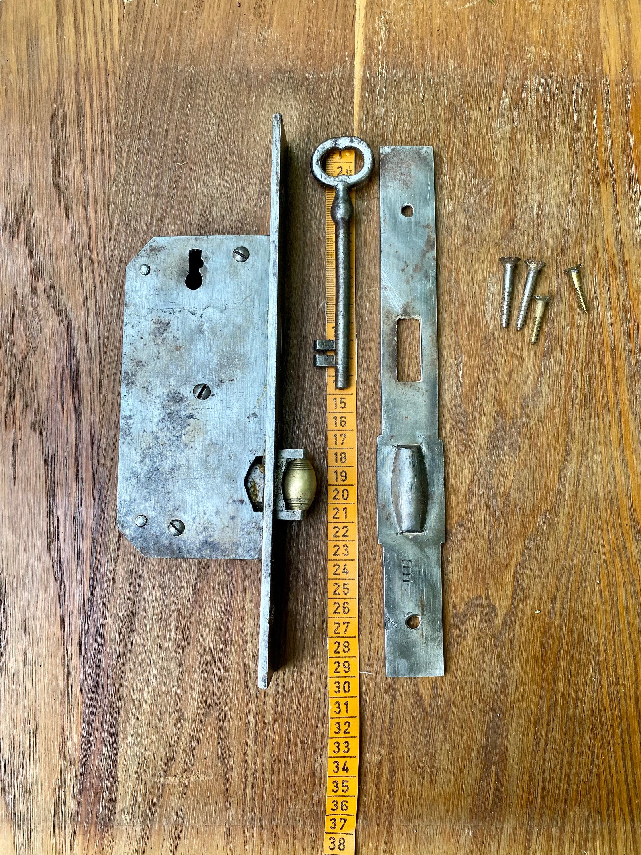 Antique Iron Door Lock With Key and Hardware Old Fashion Lock Etsy UK