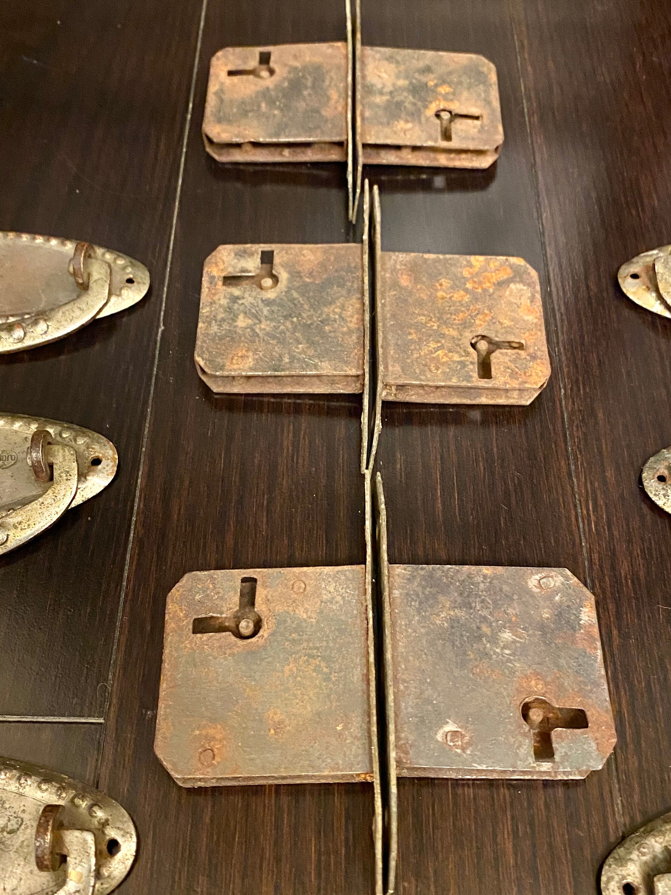 Vintage Buffet Handles Antique Furniture Fittings Chest Locks Etsy