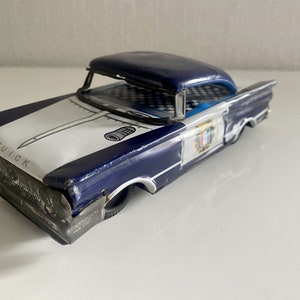 Vintage Japan Tin Litho Toy Buick Police Highway Patrol Car Tin Highway Patrol Police Car Made In Japan lot 4