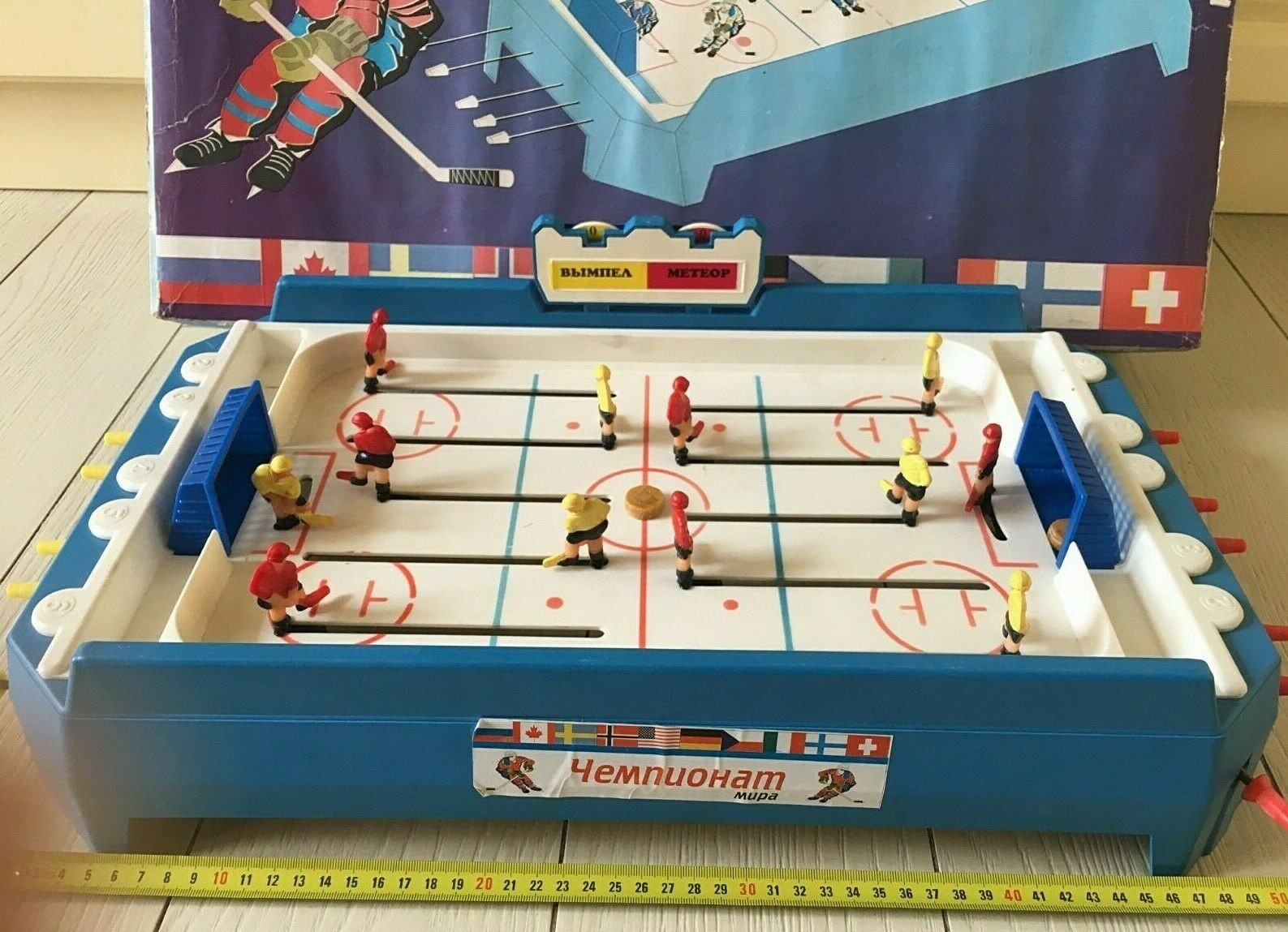 Board Game Ice Hockey Vintage Table Game USSR made Bonus Etsy