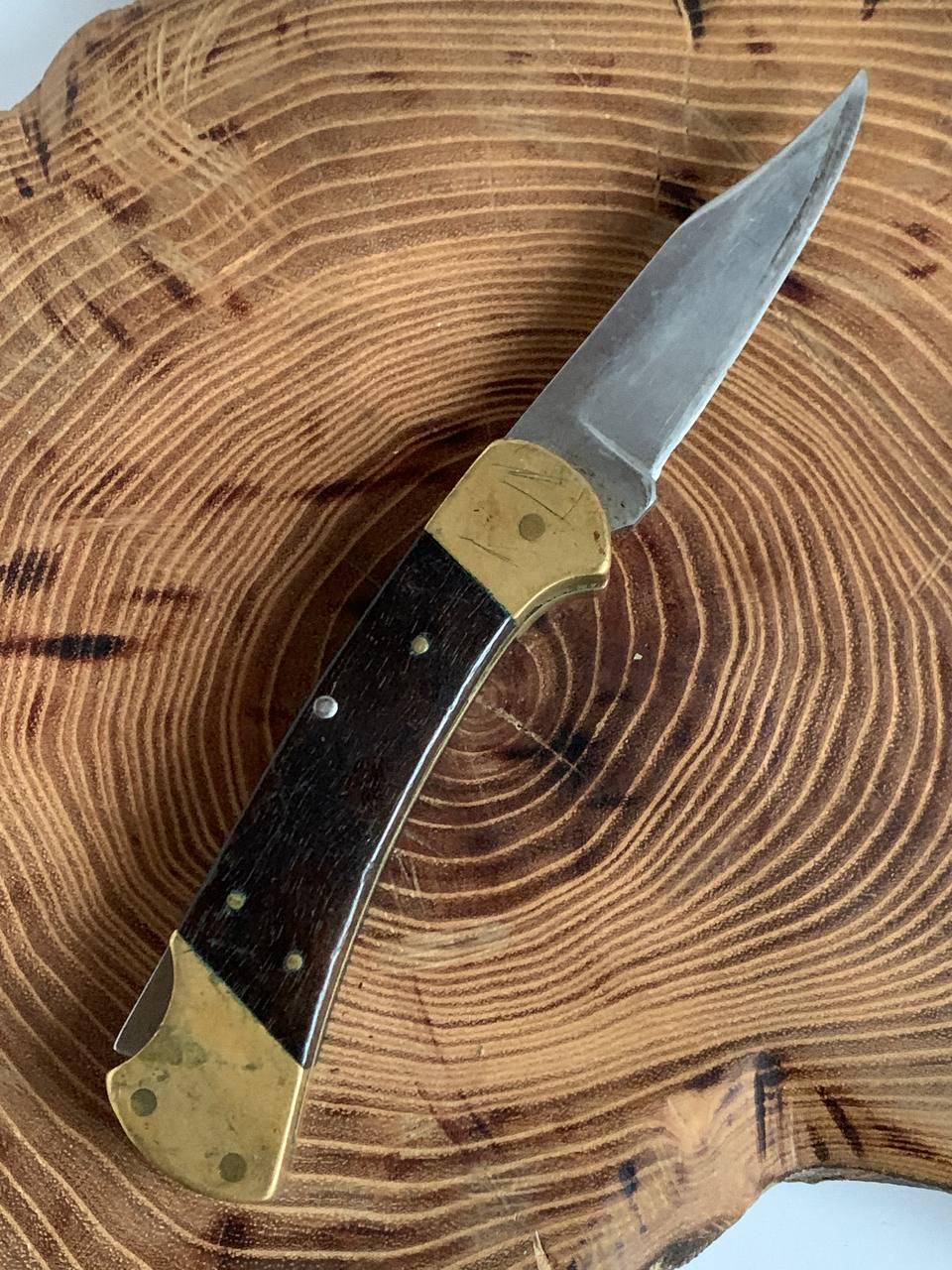 BUCK 110 ステンレススチール ナイフ 木製ハンドル レザーケース付き Buck 110 handle - Etsy 日本