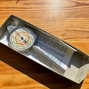 Vintage outil de mesure de la courbe Kurvimeter Opisomètre Insert d'origine Kurvenmesser