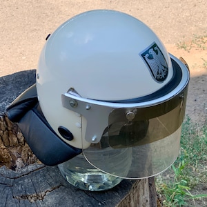 Vintage Motorcycle Police Helmet - Etsy
