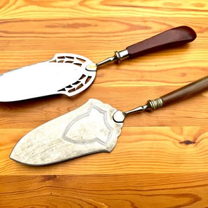 Vintage Cake Server Art Deco German Bakelite Cake Server Pie Slicer Dessert Server set 2pcs