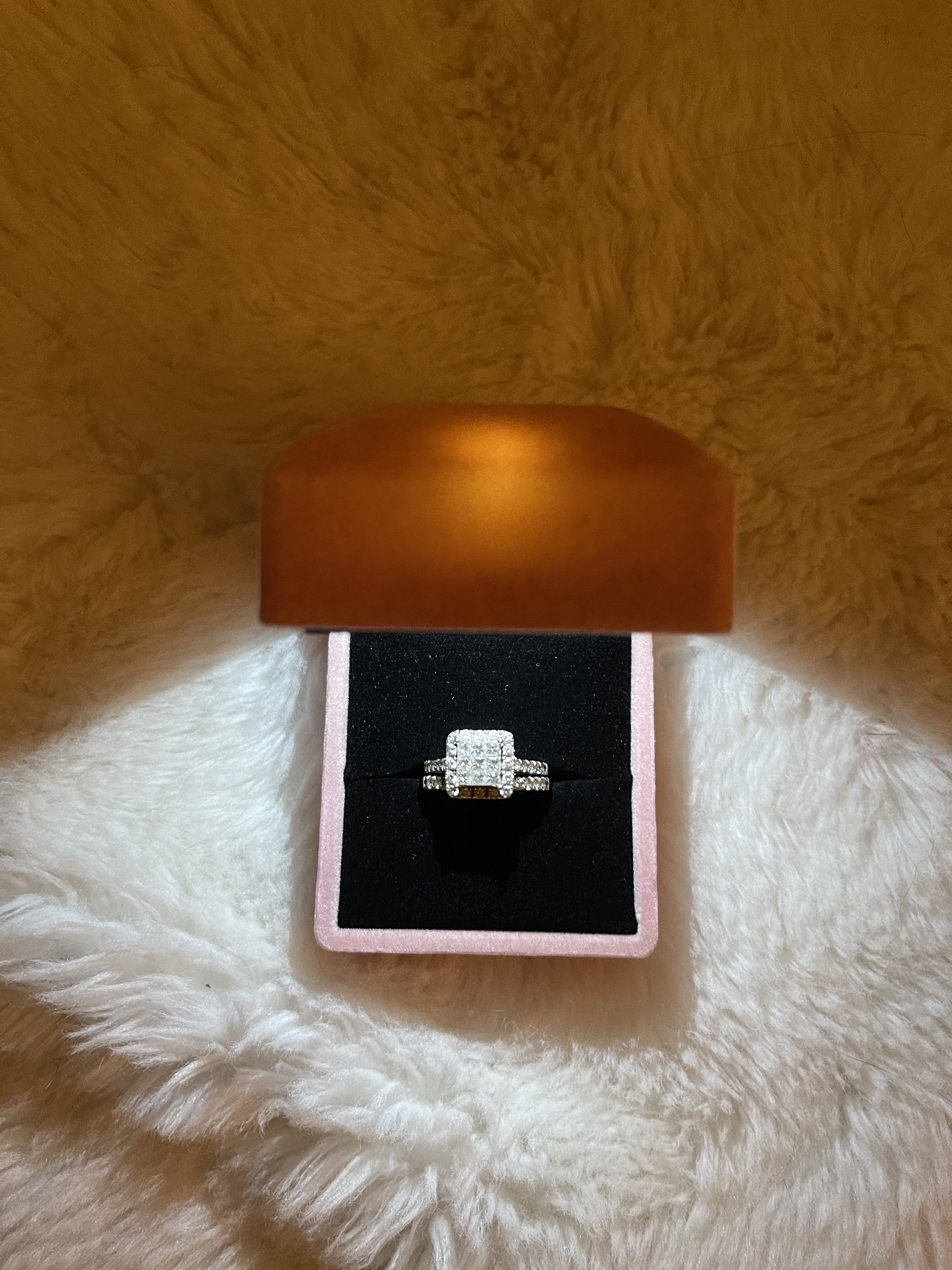 Caja de anillo caja de anillo de iluminación LED cajas de | Etsy