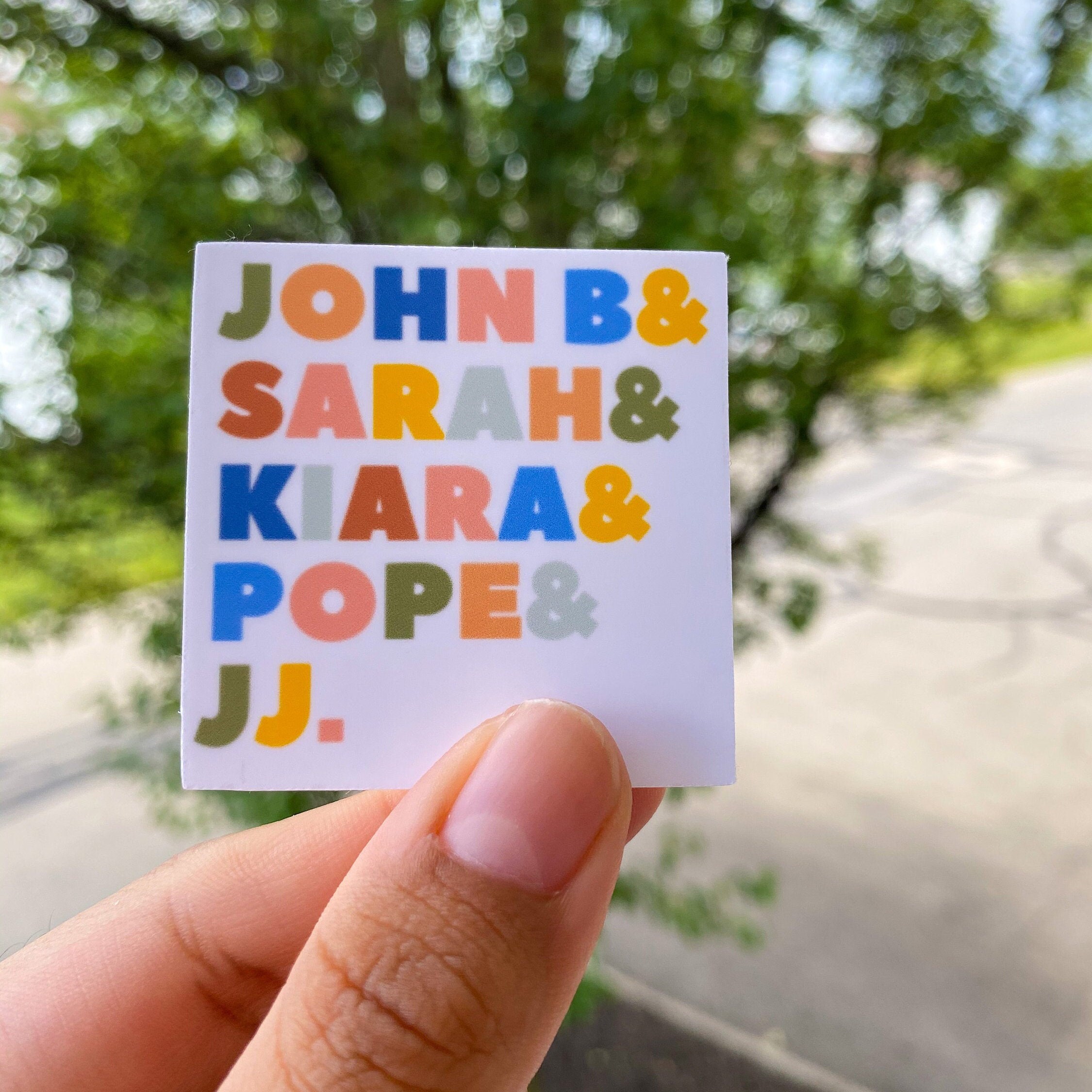 OUTER BANKS John B Sticker Bundle Etsy