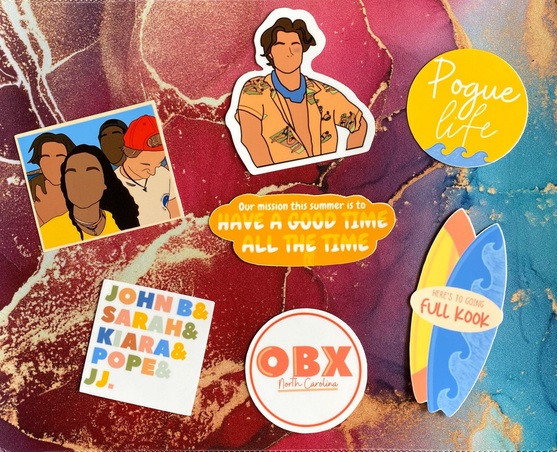 OUTER BANKS John B Sticker Bundle Etsy