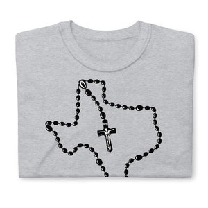State Map Katholisches Rosenkranz-T-Shirt, Texas Michailand Wisconsin und mehr