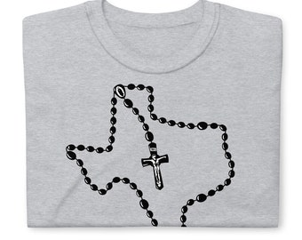 州地図カトリックロザリオTシャツ、テキサス、ミシガン、ウィスコンシンなど