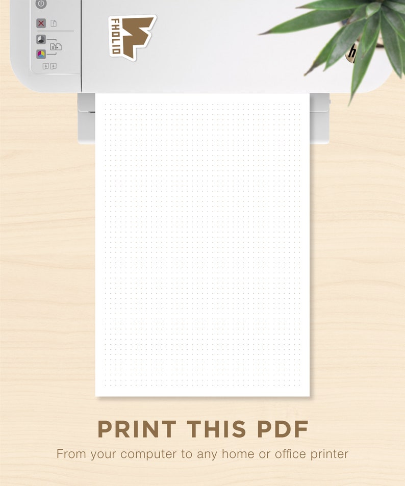 DOT GRID Paper Printable Bullet Journal Dot Grid Paper Dot - Etsy