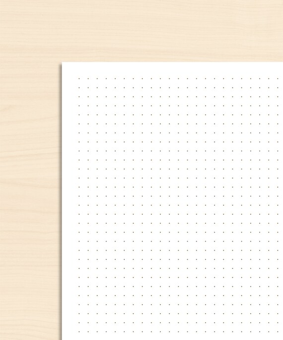 dot grid paper printable bullet journal dot grid paper dot etsy