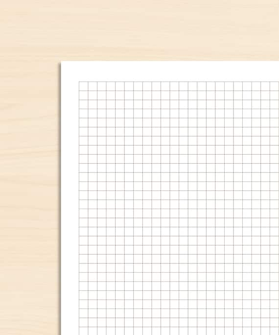 Carta millimetrata BULLET JOURNAL, Pagine numerate di carta millimetrata  stampabili, carta quadrata, carta millimetrata da 5 mm, A4 A5 Letter PDF -   Italia