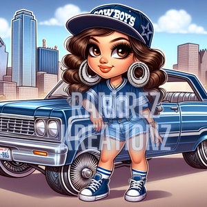 American Football Fan Cowboys / Woman Fan Digital PNG file