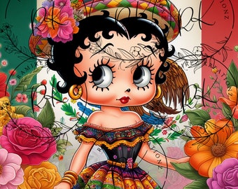 Mexican Betty digital PNG