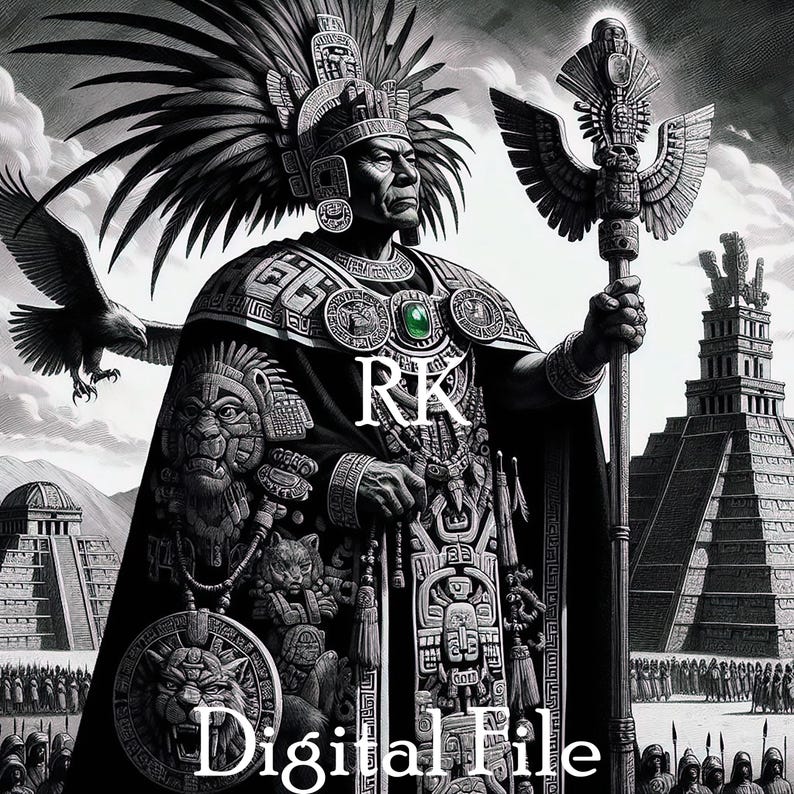 Aztec Men Text Aztec Emporer / Aztec / Digital File / PNG - Etsy