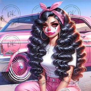 Chola / Chicana / Payasa Chola / Digital Art / Png / Sublimation
