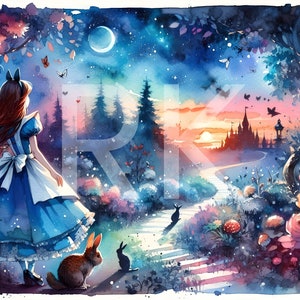 Alice / digital Art / Png / Sublimation