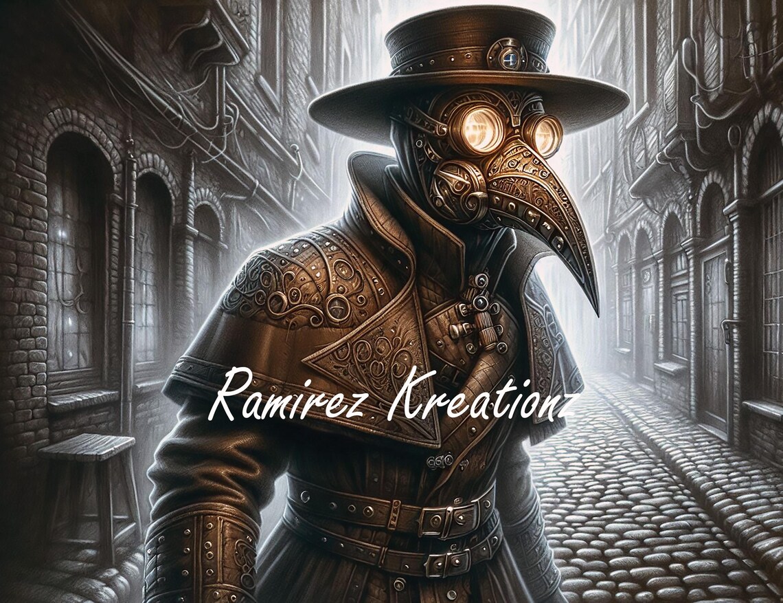 Plague Doctor / Black Death / Digital File - Etsy