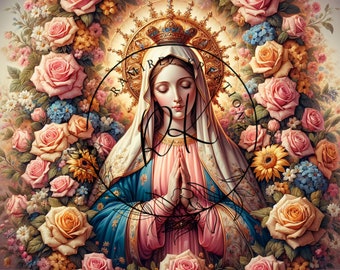Virgin Mary / Virgen De Guadalupe PNG Digital File