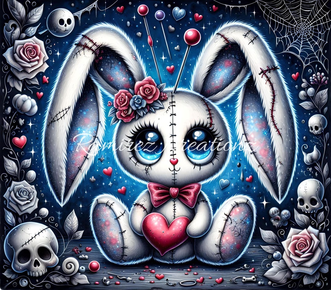 Bunny Voodoo / Voodoo / Digital Art / PNG / Sublimation - Etsy