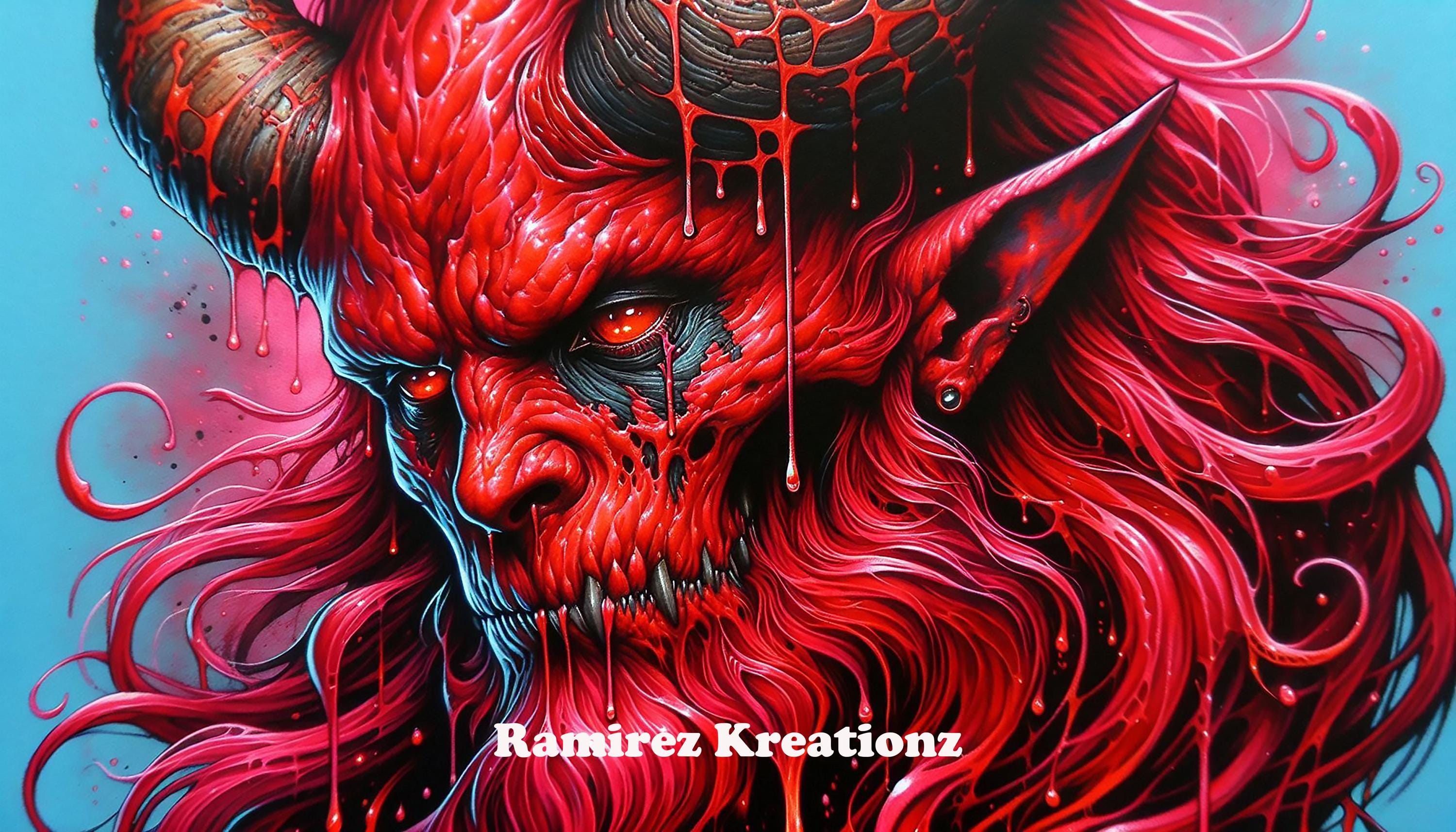 Satan / Lucifer / Devil / Digital Art / PNG / Sublimation - Etsy