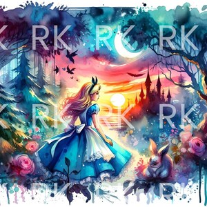 Alice / Digital Art / PNG / Sublimation