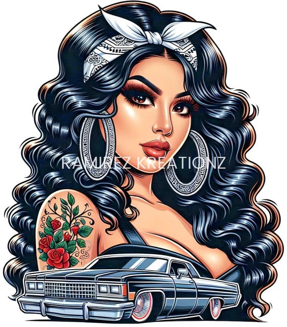 Chicano Lowrider Art Print, PNG, Sublimation (digital Art) - Etsy