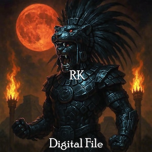 Azteekse krijger / Azteekse / digitaal bestand / png