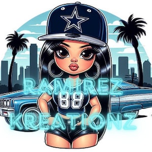 Voetbal Dallas Woman / Chicana Woman / Lowrider