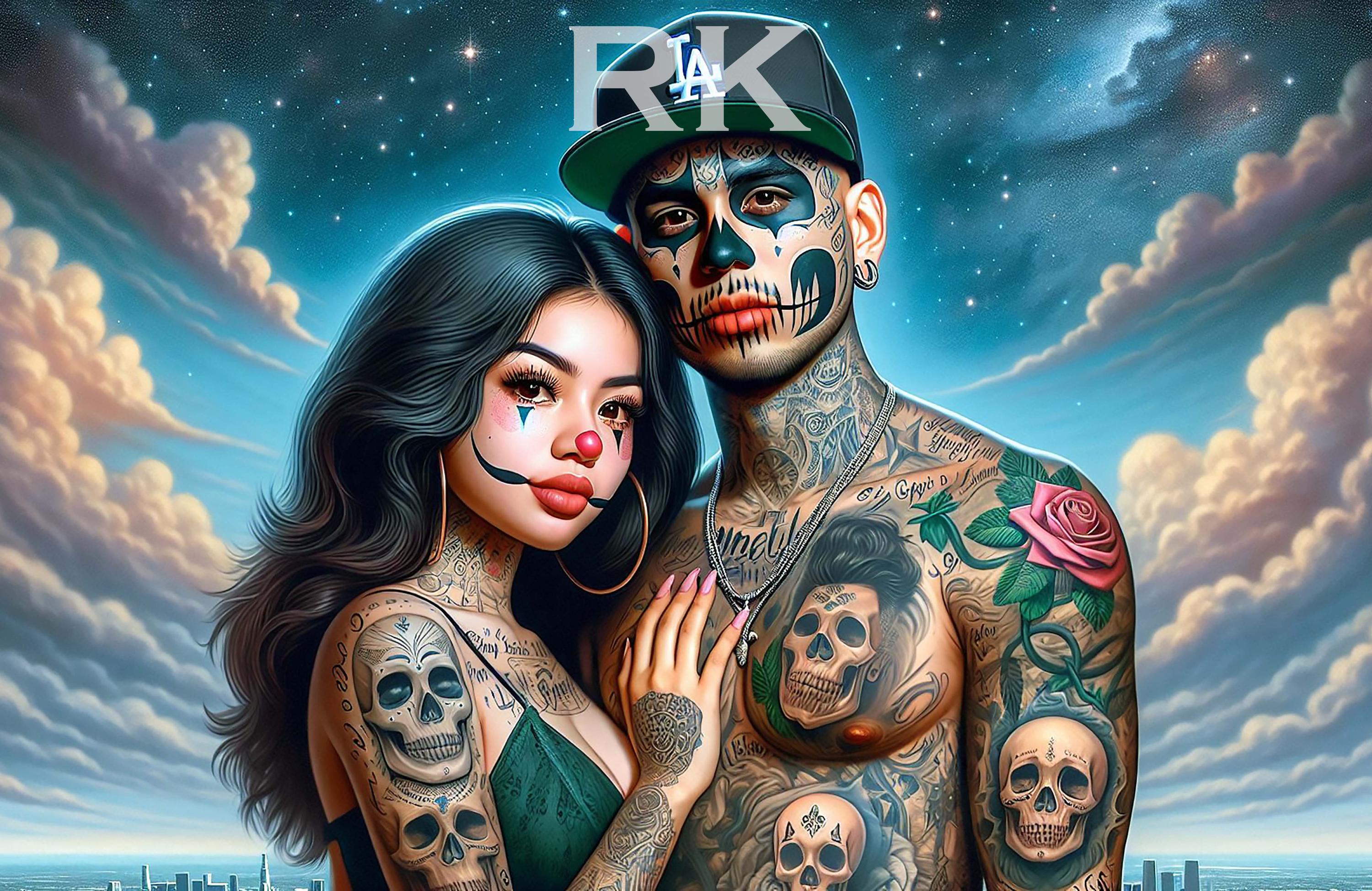 Chicano Couple Art Print, Cholo Chola Design (digital Art) - Etsy