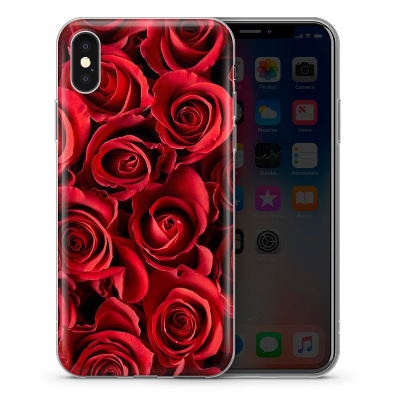 Roses phone case flower pattern cover for iPhone 7 8 XS Etsy