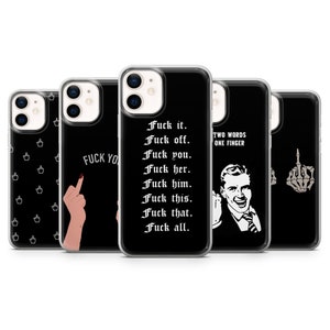 Middle finger phone case funny cover for iPhone 15 Pro Max, 13 mini, 14 Plus, SE 2022 & Samsung A54, A24, A14, Galaxy S23 ultra, S22 plus