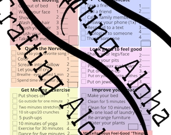 Printable Mental Health Planner, Self-Care Planner, Depression Journal, Daily Goal Tracker, Gratitude Journal, Daily Mindfulness Tracker