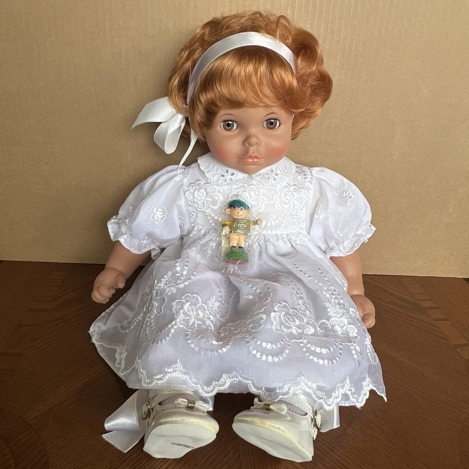 Vintage Lissi Redhead Doll Short Hair West Germany Vinyl Cloth