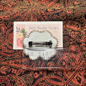 Beaded earrings and hair clip set image 9
