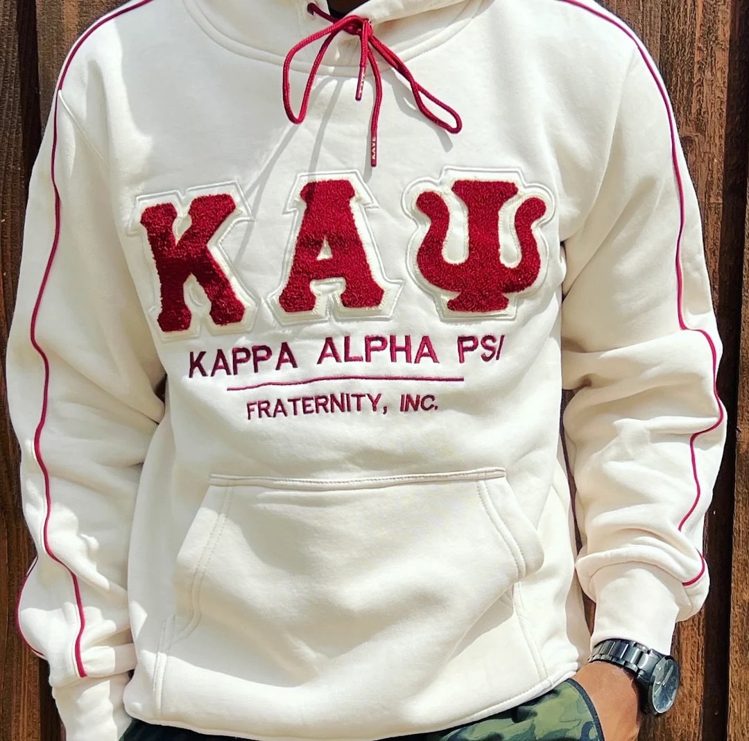 Nupe Kave Exklusive Kappa Alpha Psi Chenille Embroidery Hoodie - Etsy