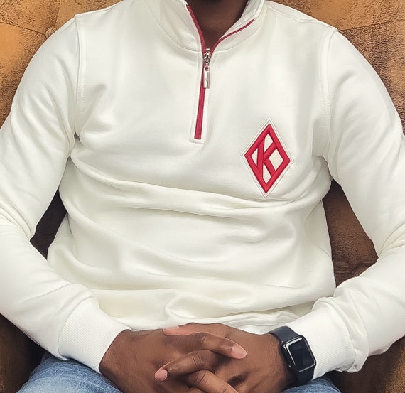 Kappa Alpha Psi Floating K Half Zipper off White Sweatshirt Etsy