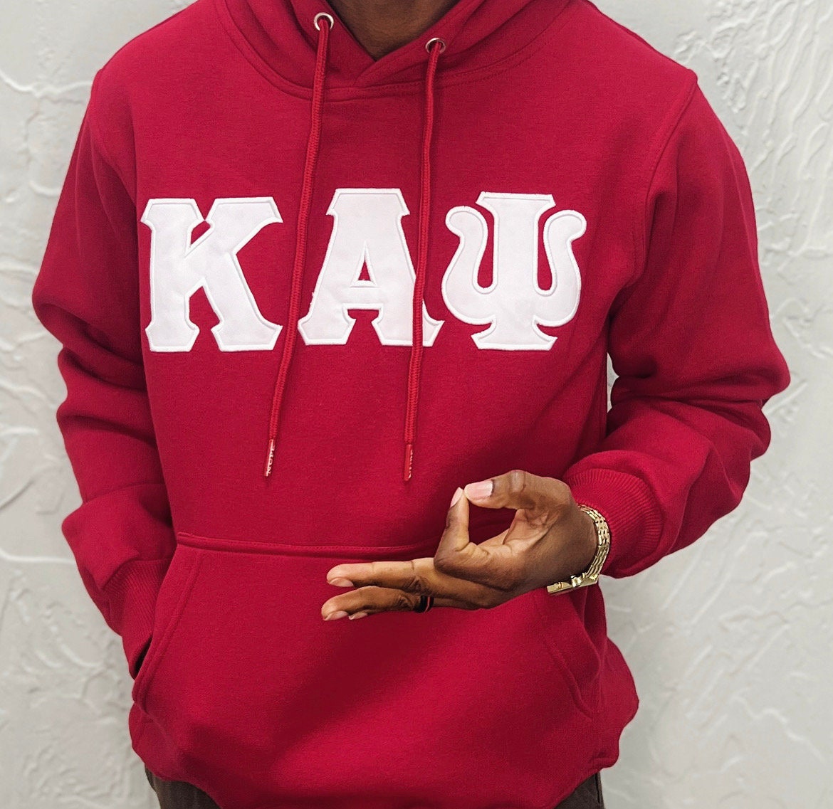 Kappa Alpha Psi Red White Hoodie - Etsy