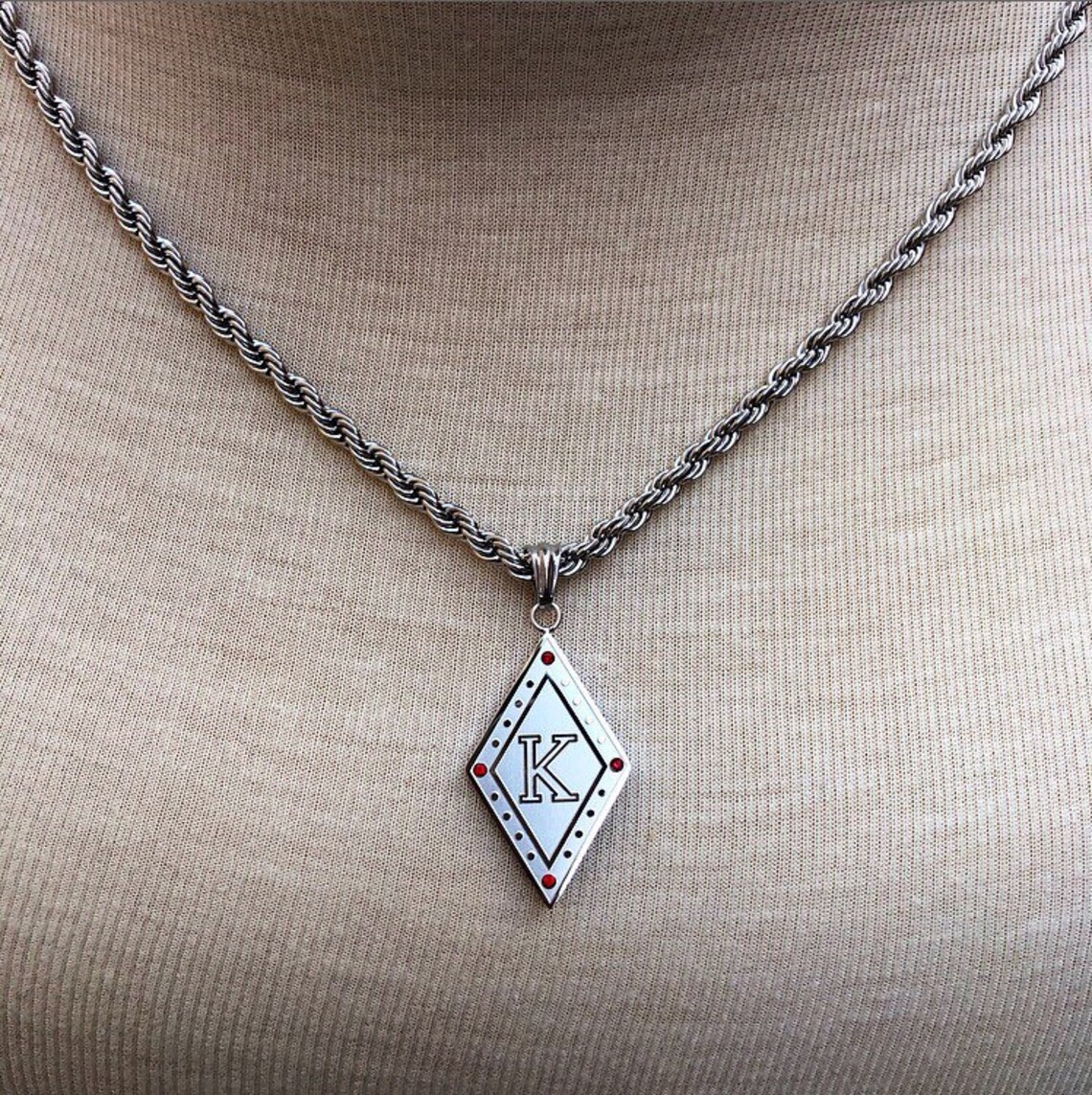 Kappa Alpha Psi Necklace/ Jewelry White Gold Etsy
