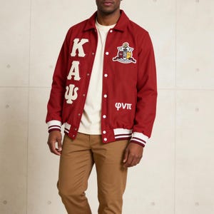 Kappa Alpha Psi  Crimson Red Wool Jacket