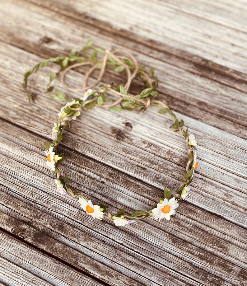 Daisy Crown Daisy Flower Crown Baby Shower Flower Crown Spring Etsy UK