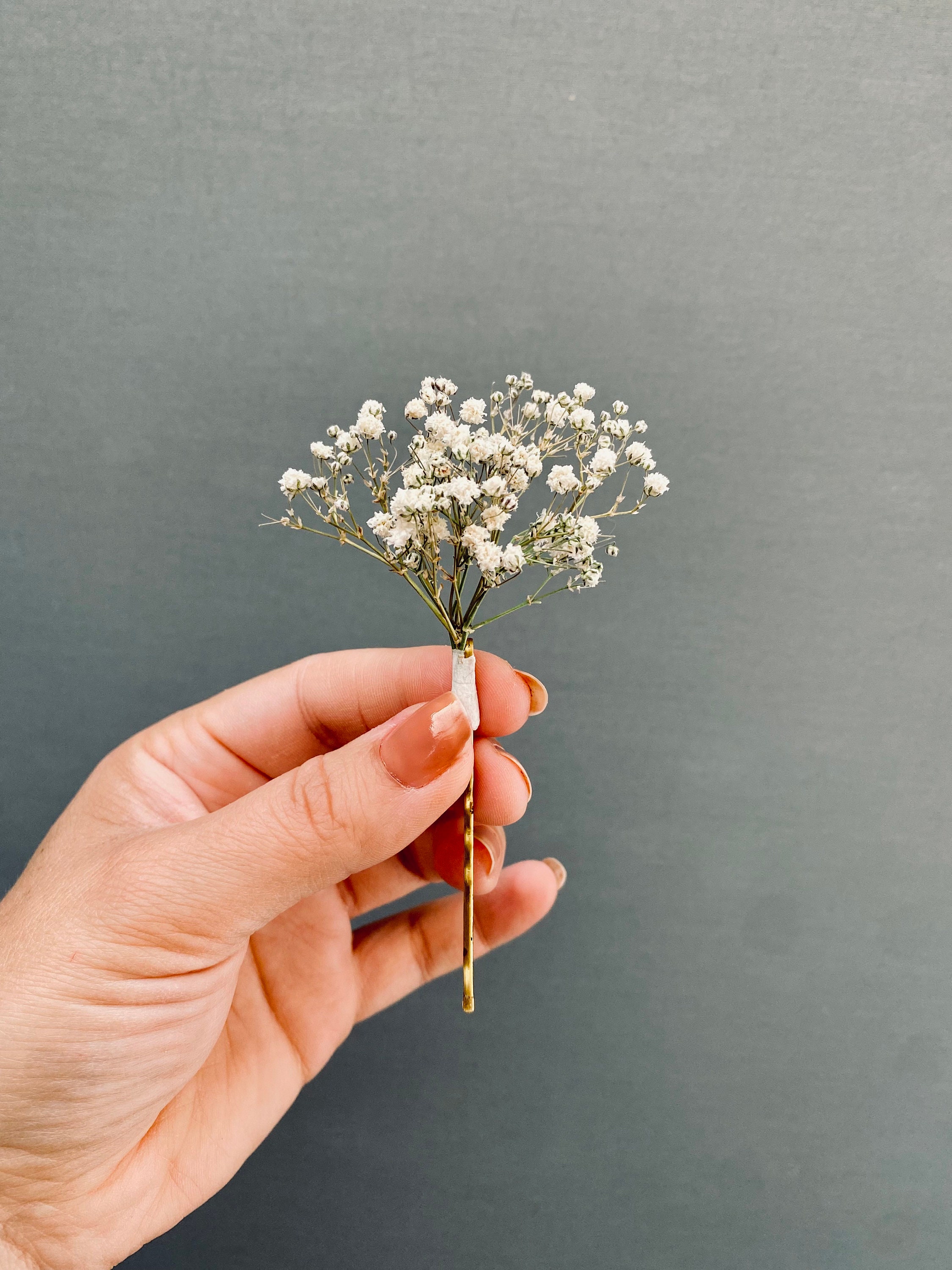 Gypsophila Babys Breath Hair Pins Bridal Wedding Pins Etsy UK