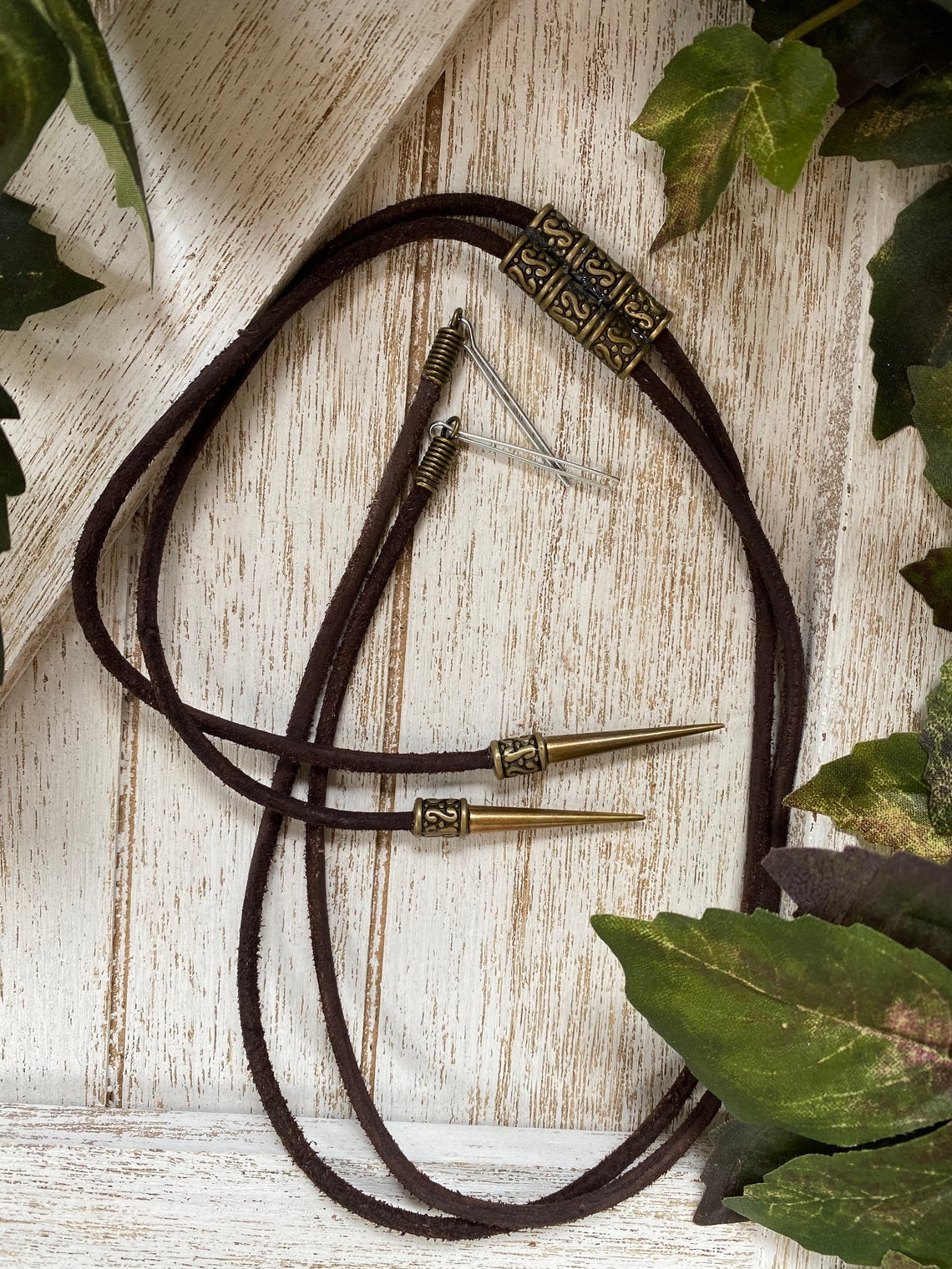 Stampede String for Western Hats Leather With Metal Slide Etsy